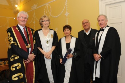 Pictured (l-r) are Professor Paddy Broe, President RCSI, Ms Edna Woolhead, Dean of the Faculty, Professor Rowaida Al-Ma’aitah who received an Honorary Fellowship of the Faculty, Dr Bashar Al-Khasawneh, Prof Seamus Cowman, Head of Department and Professor of Nursing, RCSI.