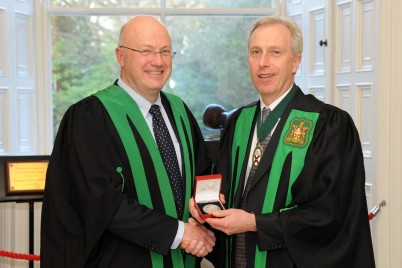 Pictured (l-r) Professor Mark Ferguson, who delivered the Fergal Nally Lecture and Professor Gerard J. Kearns, Dean of the Faculty of Dentistry