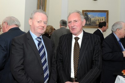 Pictured (l-r) are Professor Kevin Nolan and Professor J. Vincent McLoughlin.