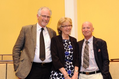 Pictured (l-r) are Mr Michael Hannigan; Ms Edna Woolhead, Dean of the Faculty of Nursing and Midwifery, Dr Pat Cleary.