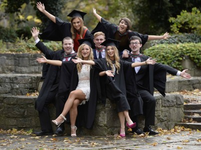 The RCSI November Conferrings will continue today at Dublin’s RDS, with two graduation ceremonies for our School of Nursing and Midwifery and for our Masters Degree graduates. Pictured (l-r) is Alison Molamphy, Ita Fitzgerald, Sean Kennedy, Aideen Guy, Ben Melvin, Amy Byrne and Philip Larney who graduated with degrees in Pharmacy and Physiotherapy from RCSI on Friday