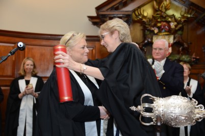 Pictured (l-r) is Christina Noble, Founder of the Christina Noble Children’s Foundation; and Edna Woolhead, Dean of Faculty of Nursing and Midwifery, RCSI. Christina was awarded an Honorary Fellowship of the Faculty of Nursing & Midwifery at RCSI on 19th February. 