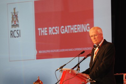 Prof Patrick Broe, President of RCSI addresses the RCSI Gathering 2013 Gala Dinner in the Burlington Hotel, Dublin on Saturday 14th September