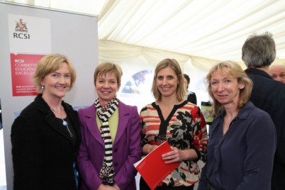 Pictured (l-r) at the Laying of the Foundation Stone of the RCSI New Academic and Education Building is Prof Celine Marmion, Pharmaceutical and Medicinal Chemistry; Prof Marie Guidon, School of Physiotherapy; Emma Meehan, CEO Office; and Dr Alice McGarvey, Anatomy.