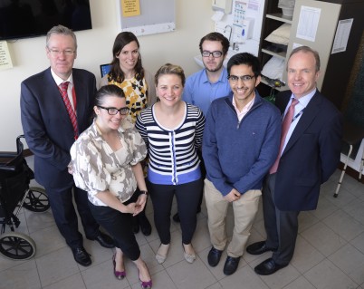 Pictured (l-r) is Professor David Williams, Associate Professor in Geriatric Medicine, Beaumont Hospital, RCSI; Sarah Schimansky, Eamon O'Ceallaigh, Ciara De Buitleir, Dr.Sheena Geoghegan, Clinical Lecturer, RCSI, Mesfer Alyami and Dr.Ciaran Donegan, Consultant in Geriatric Medicine and Honorary Senior Clinical Lecturer, RCSI. Ciara, Eamon, Sarah and Mesfer represented RCSI in the recent Jack Flanagan Medal in Gerontology competition. This pays tribute to Ireland's eminent geriatrician, Dr. Jack Flanagan, who was one of the first doctors in Ireland to specialise in contemporary geriatric medicine.  It is an intervarsity competition between TCD, UCD, RCSI, UCC, UL and UCG. RCSI were the holding champions and thus hosted the event. The team UCC won the competition on this occasion.