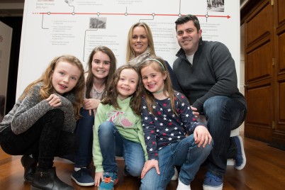 Pictured at the RCSI staff and family viewing of 'Surgeons and Insurgents - RCSI and the Easter Rising' Exhibition is Fran Daly, Aisling Faherty, Kate Faherty, Aleena Daly, Erin Daly and Lorraine Daly (Molecular Medicine, RCSI Beaumont). RCSI’s 1916 Commemorative Programme will run until 17 April. This will consist of an exhibition and supporting lecture series. Visitors will be transported back in time 100 years as some displays will give them a great insight into what life was like in the College before, during and after the insurgents seized the building. Visit rcsi.ie/2016 for details and to register for this free event.