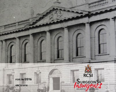 On Wednesday 23rd March RCSI will open doors to the public for it’s 1916 Commemorative Programme. This will consist of an exhibition and supporting lecture series. Visitors will be transported back in time 100 years as some displays will give them a great insight into what life was like in the College before, during and after the insurgents seized the building. Visit rcsi.ie/2016 for details and to register for this free event.