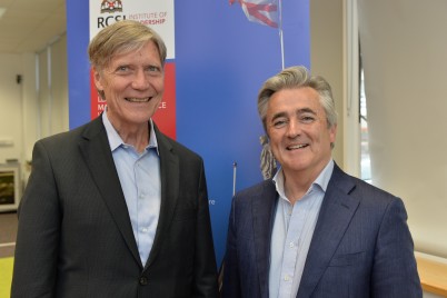 World renowned expert on the psychology of work, Prof. Michael Leiter, delivered a lecture on civility, respect and work engagement at RCSI Institute of Leadership on Thursday 14th April. Pictured (l-r) is Prof Leiter with Prof. Ciaran O’Boyle, Director of the RCSI Institute of Leadership 