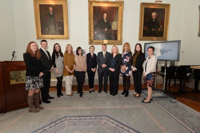 Pictured at the launch of the new RCSI International Citizenship Award, on Friday 29th April, are the members of the International Citizenship Steering Group. Established in March 2015, the Steering Group are commended for their work in bringing this programme to fruition. The RCSI International Citizenship Award programme has been established to encourage students to develop the attributes required to show healthcare leadership in the mixed cultural and social settings that will be the norm in their future careers.