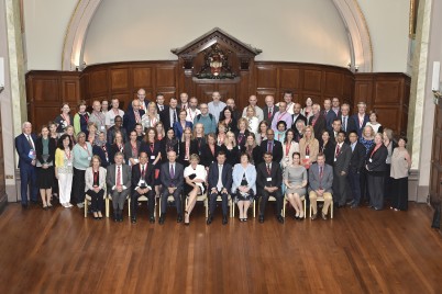 Pictured are the attendees of the 2016 RCSI International Education Forum (IEF). The Forum sees 26 staff from RCSI Bahrain and PU-RCSI (Perdana University), Malaysia join with more than 140 colleagues in Dublin, in attending this year's meeting. Guests from the College's collaborative partnerships and clinical sites are also invited to attend a selection of open sessions throughout the week. The theme of this year's IEF is ‘Nurturing RCSI as an International Education Leader'. The meetings continue until Friday 1st July with sessions in the St Stephen’s Green and Beaumont Campuses. 