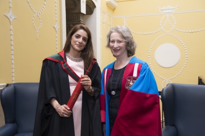 Pictured (l-r) is Mona Al Banna, who graduated with a Degree of Master of Science (MSc). Mona is also an Alumni of the RCSI Bahrain Medical Class of 2012 with Professor Niamh Moran, Head of the School of Postgraduate Studies, RCSI. Mona was conferred with her postgraduate qualification along with 39 other graduates at RCSI’s Higher Degree June Conferring Ceremony, held at the College on Thursday 9th June. 