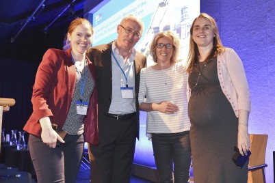 Pictured (l-r) at the 45th Annual Scientific Meeting of the Society for Academic Primary Care is Dr Barbara Clyne, Prof Tom Fahey, Prof Susan Smith and Dr Emma Wallace (all of General Practice).All four, along with Linda O’Connor, were on the organising committee that hosted the meeting in Dublin. It was attended by more than 400 researchers and clinicians in general practice where they discussed key topics in primary care research including diagnosis and safety, multimorbidity, mental health, dementia and prescribing. The meeting, which had attendees from Ireland, the UK, Sweden, Italy, Denmark, New Zealand, Australia, Canada, and the United States, was held from Wednesday 6th July until Friday 8th July at Dublin Castle and was hosted by the Department of General Practice of RCSI the HRB Centre for Primary Care, based at RCSI.