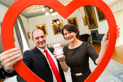 14/09/2015 NO REPRO FEE, MAXWELLS DUBLIN Pictured at the launch of the RCSI MyHealth app is Dr Steve Kerrigan, Senior Lecturer in Pharmacology, RCSI and Keelin Shanley, RTE Presenter. The RCSI MyHealth app offers users easy access to a credible source of health information. The app has been developed by the Royal College of Surgeons in Ireland (RCSI) in conjunction with 16 of Ireland’s leading charity organisations. RCSI MyHealth is available free of charge in the Apple App Store and in Google Play PIC: NO FEE, MAXWELLS