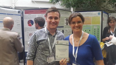 Pictured (l-r) is Dr. Niamh Connolly and Dr Gary Brennan (Physiology & Medical Physics) who were organisers of the second biannual Neuroscience Ireland Young Neuroscientist Symposium, which took place at Trinity College Dublin on 2nd September. The event was organised by Postdoctoral fellows and PhD students from Universities around Ireland and the committee was chaired by Gary Brennan (Department of Physiology and Medical Physics, RCSI) and Jack Prenderville (Transpharmation, TCD). The one day symposium was designed to provide a platform for young neuroscientists in Ireland to showcase their latest research and provide networking opportunities to promote collaboration and enterprise. The event was opened by Prof David Henshall (RCSI, President Neuroscience Ireland) and the Minister for Jobs, Innovation and Enterprise, TD Mary Mitchell O'Connor who gave an empowering address emphasising the Governments commitment to the development of a Smart Economy and the role researchers will play in its continued development. As well as talks from PhD and postdoctoral fellows, the day featured three keynote speakers, Professor Alon Chen (Director of Institute of Psychiatry, Max Planck Institute), Dr. Dara Cannon (Director NiCog, NUI Galway) and Dr. Lee Dawson (Head of CNS research, Astex Pharmaceuticals). A key focus of the day was career development. To facilitate this event also featured an interactive career panel which included representatives from both academia and industry.  