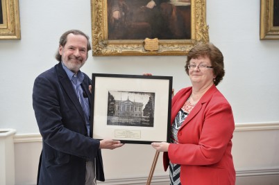 Pictured (l-r) is Prof John Waddington being presented with a print of RCSI by Prof Hannah McGee, Dean of the Faculty of Medicine and Health Sciences, RCSI. This was taken at a special farewell reception in the College Hall on Tuesday 13th September which was attended by many staff. Prof Waddington is a character who will be missed by many all around the College and we wish him all the best for his future. 