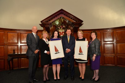 Congratulations to Prof Celine Mermion (Pharmaceutical & Medicinal Chemistry) and Cara McVeigh (Conference & Events), who were both named as the winners of the 2016 Dean’s Award. Both were presented with their Awards at the annual Faculty of Medicine & Health Sciences dinner on Friday 21st October. Pictured (l-r) above is Prof Cathal Kelly (CEO/Registrar, RCSI), Louise Loughran (Communications & Events), Cara McVeigh, Prof John Hyland (President, RCSI), Prof Celine Mermion and Prof Hannah McGee (Dean of the Faculty of Medicine & Health Sciences, RCSI)