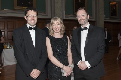 Pictured (left-right) are Dr. Eoghan O’Neill, Dr. Alice McGarvey and Dr. John McDermott attending the RCSI School of Medicine Conferring Dinner