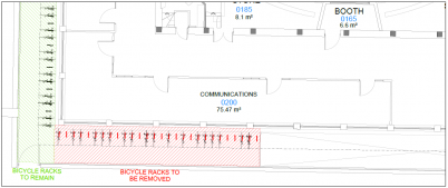 Bicycle Rack Removal