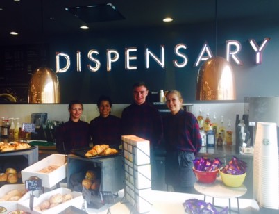 We're delighted to announce that Dispensary Café is now open, serving high quality coffees, teas, snacks and more. Opening Hours this week: 8am-4pm Opening Hours from Monday 4 September: Monday – Friday 8am - 7pm Saturday 8am - 2pm