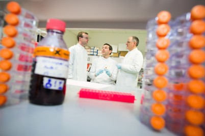 RCSI and Inflection Biosciences Ltd have announced a research collaboration that aims to examine potential new treatments for patients with a cancer that does not respond effectively to existing therapies. Pictured (l-r) are Professor Bryan Hennessy, Senior Clinical Lecturer at RCSI, Consultant Medical Oncologist in Beaumont Hospital and Our Lady of Lourdes Hospital, Drogheda; Darren Cunningham, Chief Executive Officer at Inflection Biosciences Ltd; and Dr Michael O’Neill, Director of Research and Development at Inflection Biosciences. 