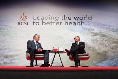 Michael R. Bloomberg, WHO Ambassador for Noncommunicable Diseases and three-term mayor of New York City, speaks at the official opening of 26 York Street, Europe’s most advanced healthcare education facility.The opening of 26 York Street puts Ireland at the global forefront of pioneering developments in the delivery of medical education, and enables RCSI to promote innovation in learning to educate healthcare professionals who will lead the world to better health.