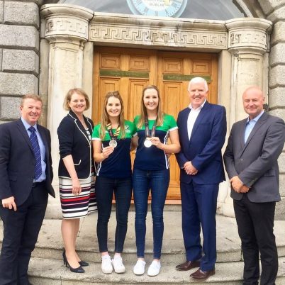 We were delighted to see our history-making World Cup hockey heroes Emily Beatty, RCSI Medicine, and Grace O’Flanagan, Class of 2016. We’re incredibly proud of their great achievements at the World Cup. The team has broken new ground for Irish sport and for that, and for their success on the pitch, the team deserve our heartfelt congratulations.  