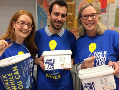 FutureNeuro researchers and staff are all set for their fundraiser today to support Motor Neuron Disease research and care. Show your support at 123 St Stephen’s Green from 12 – 2pm or online 