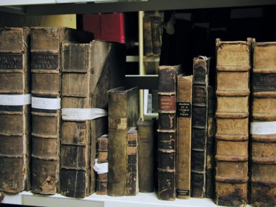 Antiquarian bookshelf