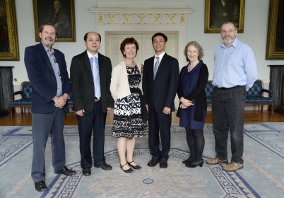 Pictured (l-r) is Professor John Waddington (MCT); Professor Jiachun Lu, Dean of School of International Education, Guangzhou Medical University; Dr Helen McVeigh (School of Postgraduate Studies); Prof Wei Donghai (Dylan), Vice President of Guangzhou Medical University; Professor Niamh Moran (School of Postgraduate Studies) and Professor Kevin McGuigan (Physiology & Medical Physics). The picture was taken during a recent visit to RCSI from the delegation from Guangzhou Medical University.