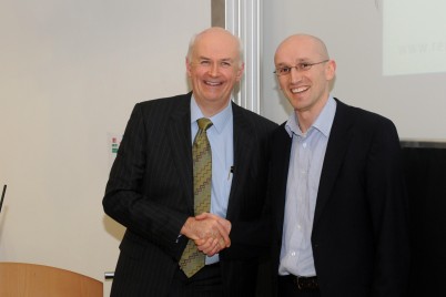 Pictured (l-r) is Professor Cathal Kelly, CEO, RCSI and Dr Frank Doyle, winner in the Health Professions Education Award category.