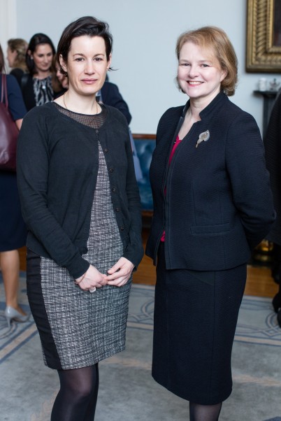 Pictured is Aoife Gallagher, Head of Innovation & Áine Gibbons, Director of Philanthropy at the RCSI 'Enabling Leadership – 100 years on from the revolutionary women of 1916' breakfast to mark International Women's Day