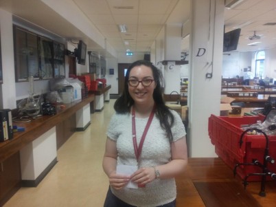 Pictured is Caroline Herron, a PhD student in the Tissue Engineering Research Group and Demonstrator in the Department of Anatomy, who was awarded the best research paper at the Joint 2014 meeting of the Irish Association of Vascular Surgeons and Northern Ireland Vascular Society held in Cavan on the 10th of May with a talk entitled “Desferrioxamine as a pro-angiogenic in critical limb ischaemia”.