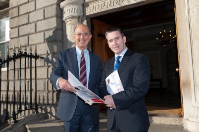 Pictured (l-r) is Professor Ray Stallings, RCSI Director of Research and Minister Damien English T.D., Minister for Skills, Research and Innovation today at the launch of RCSI's new research strategy 'Improving Human Health – RCSI’s Strategy for Excellence in Translational Research 2014 – 2020'. 