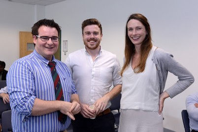 Pictured (l-r) at the CLAT induction day are Mark Twyford, Patrick Fahy Browne and Alison Corr. On 15th July over 60 clinical lecturers and tutors started with RCSI. These clinical teaching staff are based in over 14 different teaching hospital locations in Ireland and provide essential teaching to our undergraduate medical students on clinical attachments.