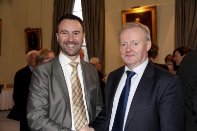 Pictured (l-r) are Dr James Barlow and Professor Kevin Nolan