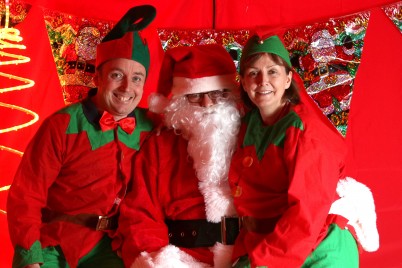 Pictured (l-r) is Elf Bryan (Sheils), Santa (Jim Sherlock) and Elf Margaret (McCarthy) at the RCSI Sports and Social Club Kids Christmas Party. More than 200 children of RCSI staff attended the party held in the College on Saturday 12th December where they were treated to face-painting, a magic show, festive music, and treats as well as getting to meet the man himself, Santa Clause. 