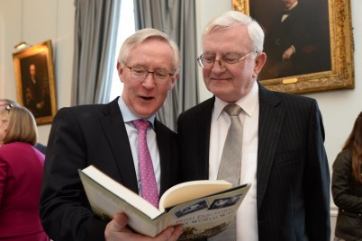 Pictured at the launch of Irish Doctors in the First World War are (l-r) Mr Declan Magee, President, RCSI with one of the book’s co-authors, Mr Joe Duignan, retired surgeon and former RCSI Council Member. The book, which documents the immense contribution of Irish medics in the First World War, is published by Merrion Press in association with RCSI and is co-authored by Patrick Casey and Kevin Cullen