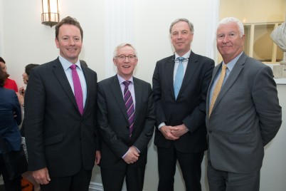 Pictured (l-r) are Donall King, Head of Legal Affairs, RCSI; Mr Declan Magee, President, RCSI; Mr David Quinlan, RCSI Council Member; and Professor Tom Gorey, RCSI Council Member