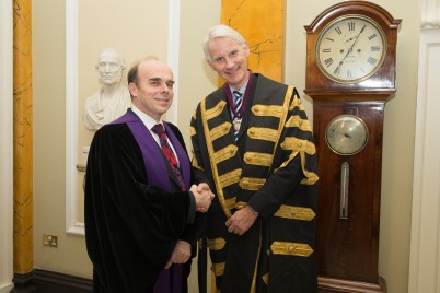 Pictured (l-r) is Professor Peter Conlon, Consultant Nephrologist and Renal Transplant Physician in Beaumont Hospital and Associate Professor of Medicine at RCSI; and outgoing BioSoc President, Professor Frank Murray, President of RCPI. On 30th January, the 82nd BioSoc Meeting marked the beginning of Prof Conlon’s term as society president. The Biological Society is the oldest student society in RCSI and the event is organised by students from the Biological Society Committee with assistance from the Student Services team.