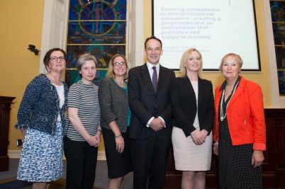 Pictured at the RCSI Interprofessional Education Symposium, as part of the 4th RCSI International Education Forum (l-r) is Prof Liz Anderson, University of Leicester; Dr Frances Horgan, School of Physiotherapy, RCSI; Prof Maryellen Gusic, Association of American Medical Colleges; Prof Arnold Hill, Head of School of Medicine, RCSI;  Dr Cristin Ryan, Queen’s University Belfast;  and Maree Jenson, University of Auckland, New Zealand