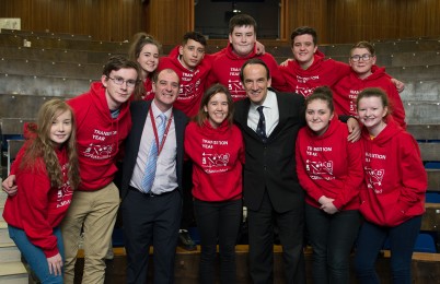 Pictured are the prize-winners from the week-long 2016 RCSI Transition Year MiniMed programme with Dr Steve Kerrigan (Academic Director of the TY MiniMed course) and Professor Arnold Hill, Head of the RCSI School of Medicine. 181 students from 90 schools all over Ireland took part in this innovative course held in RCSI and Beaumont Hospital between 11th-15th January. 