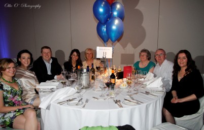 Pictured at the Spring Ball in the Burlington on Saturday, 6th April were (l-r) Muireann O'Keeffe, Sarah-Jane Judge, Barry Holmes, Amanda Farrell, Noeline Conway, Máire Donovan, Ger Donovan and Sorcha O’Grady.