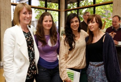 Pictured (l-r) at the 3U Neuroscience Meeting in RCSI are Dr. Suzanne Miller-Delaney and PhD students, Amaya Sanz, Alba Jimenez and Karen Coughlan
