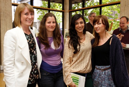 Pictured (l-r) at the 3U Neuroscience Meeting in RCSI are Dr. Suzanne Miller-Delaney and PhD students, Amaya Sanz, Alba Jimenez and Karen Coughlan 