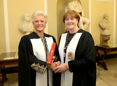 Pictured (l-r) are Her Royal Highness Princess Muna Al Hussein of Jordan and Professor Marie Carney, Dean of the Faculty of Nursing and Midwifery. The conference opened with an address from HRH Princess Muna Al Hussein, WHO Patron of Nursing and Midwifery in the Eastern Mediterranean Region, who was awarded an Honorary Fellowship of the Faculty of Nursing and Midwifery, the highest honour the Faculty can bestow. The Honorary Fellowship was awarded in recognition of her lifetime commitment and contributions to nursing which began with her founding of the Princess Muna College of Nursing in 1962 and since then she has worked tirelessly for the profession.