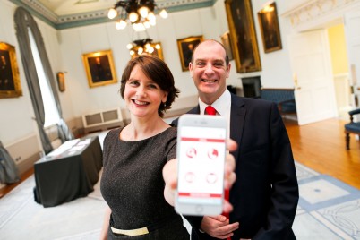 Pictured at the launch of the RCSI MyHealth app (l-r) is RTE presenter, Keelin Shanley and Dr Steve Kerrigan (School of Pharmacy/MCT). The RCSI MyHealth app offers users easy access to a credible source of health information. The app has been developed by the Royal College of Surgeons in Ireland (RCSI) in conjunction with 16 of Ireland’s leading charity organisations. RCSI MyHealth is available free of charge in the Apple App Store and in Google Play