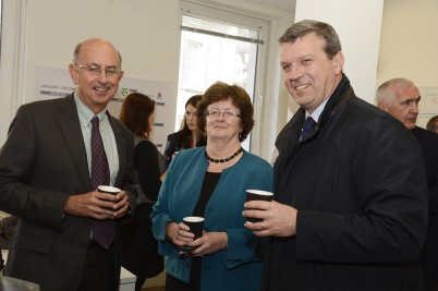 Pictured (l-r) is Professor Raymond Stallings (Director of Research); Professor Hannah McGee (Dean of the Faculty of Medicine and Health Sciences) and Paul Hurley (Marketing Manager). The Irish Institute of Pharmacy (IIoP) hosted this coffee morning on 7th October, for RCSI staff so they could learn what the IIoP does and about the people who are working at the institute. The coffee morning was attended by 45 RCSI staff.