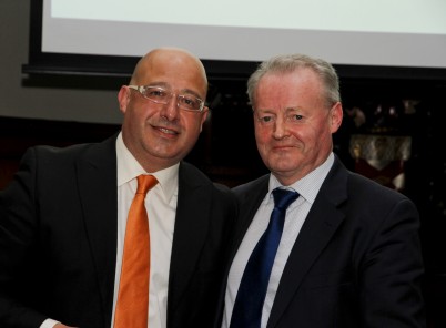 Pictured (l-r) are Professor Mauro Adamo and Professor Kevin Nolan