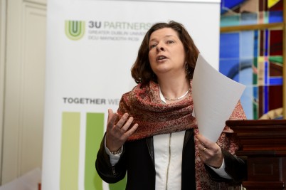 Pictured opening the 3rd Annual 3U Diabetes Conference is director of the 3U partnership, Dr Ruth Davis. The conference, entitled ‘Current Challenges In Diabetes Research’ is being held today at RCSI 