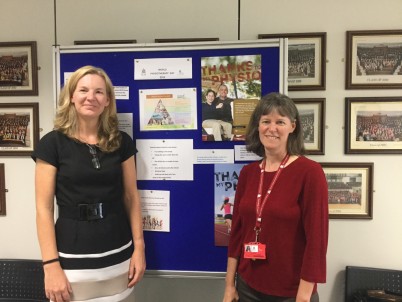 Pictured is Dr Helen French and Prof Anne Swisher of the RCSI School of Physiotherapy at their stand to mark World Physiotherapy Day. Head up there and answer a few short questions to win a cool piece of FitBit technology  Physiotherapists have a key role in helping people with long-term conditions achieve their goals, fulfil their potential and participate fully in society. This is the message that thousands of physiotherapists across the globe are sending out on World Physiotherapy Day, today Tuesday 8th September.  Through our focus on physical activity, exercise and movement, Chartered Physiotherapists have the power to enable people to reach their potential, whether they are people with chronic arthritis, neurological disease, heart conditions, or high performing athletes, all the way from the cradle to the grave.  